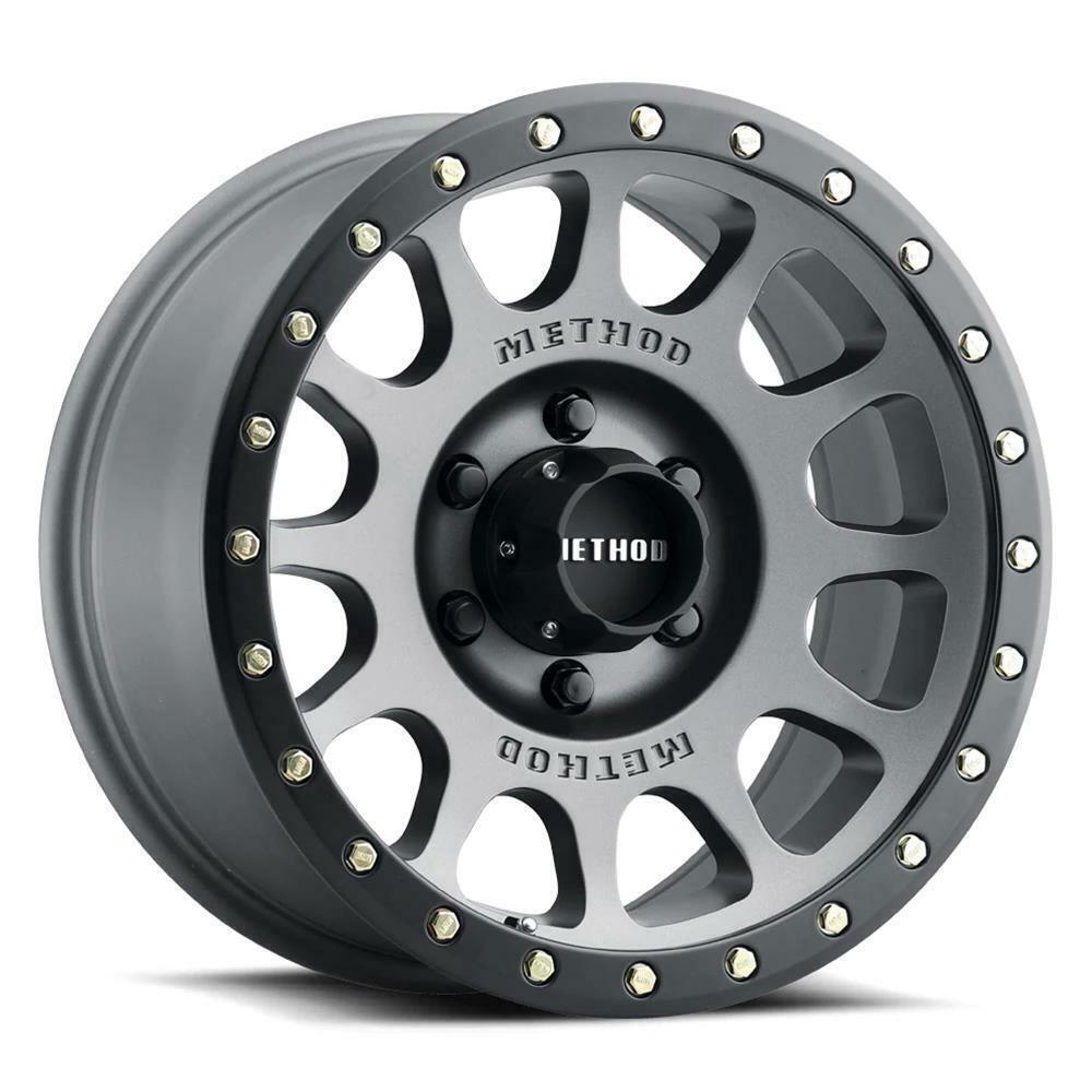 MR305 NV 18x9 / +25mm Offset / 5x150 BP / 116.5mm CB / Ti. - MT Black Lip Wheel - Click Image to Close