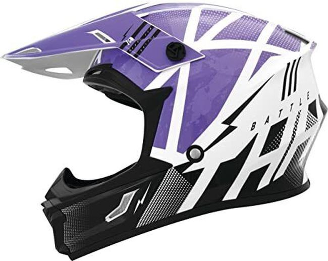 THH Helmets T710X Battle Pur/Blk Ymd - Click Image to Close