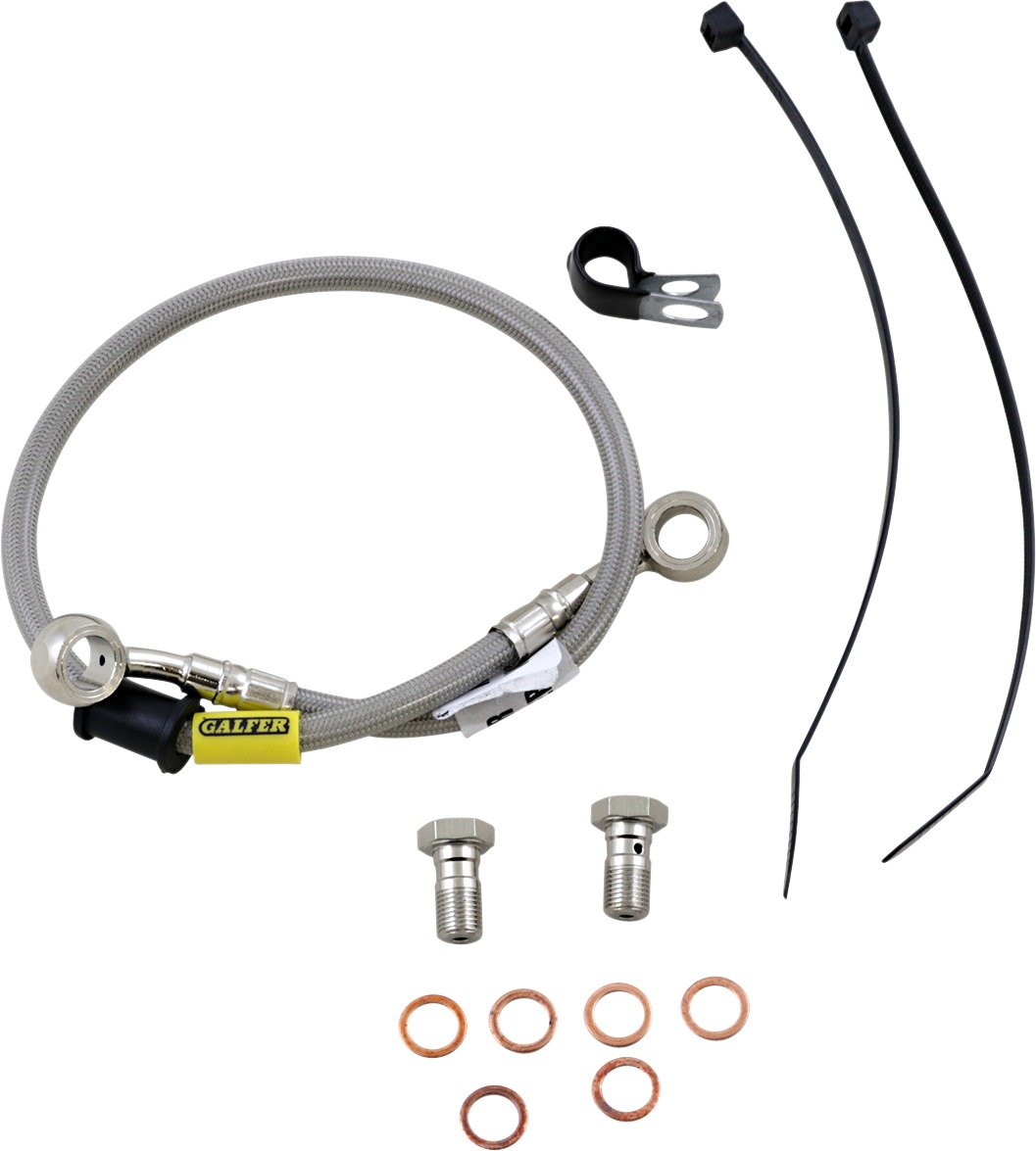 Stainless Steel Rear Brake Line Kit - For 17-19 Kawasaki Z900 - Click Image to Close