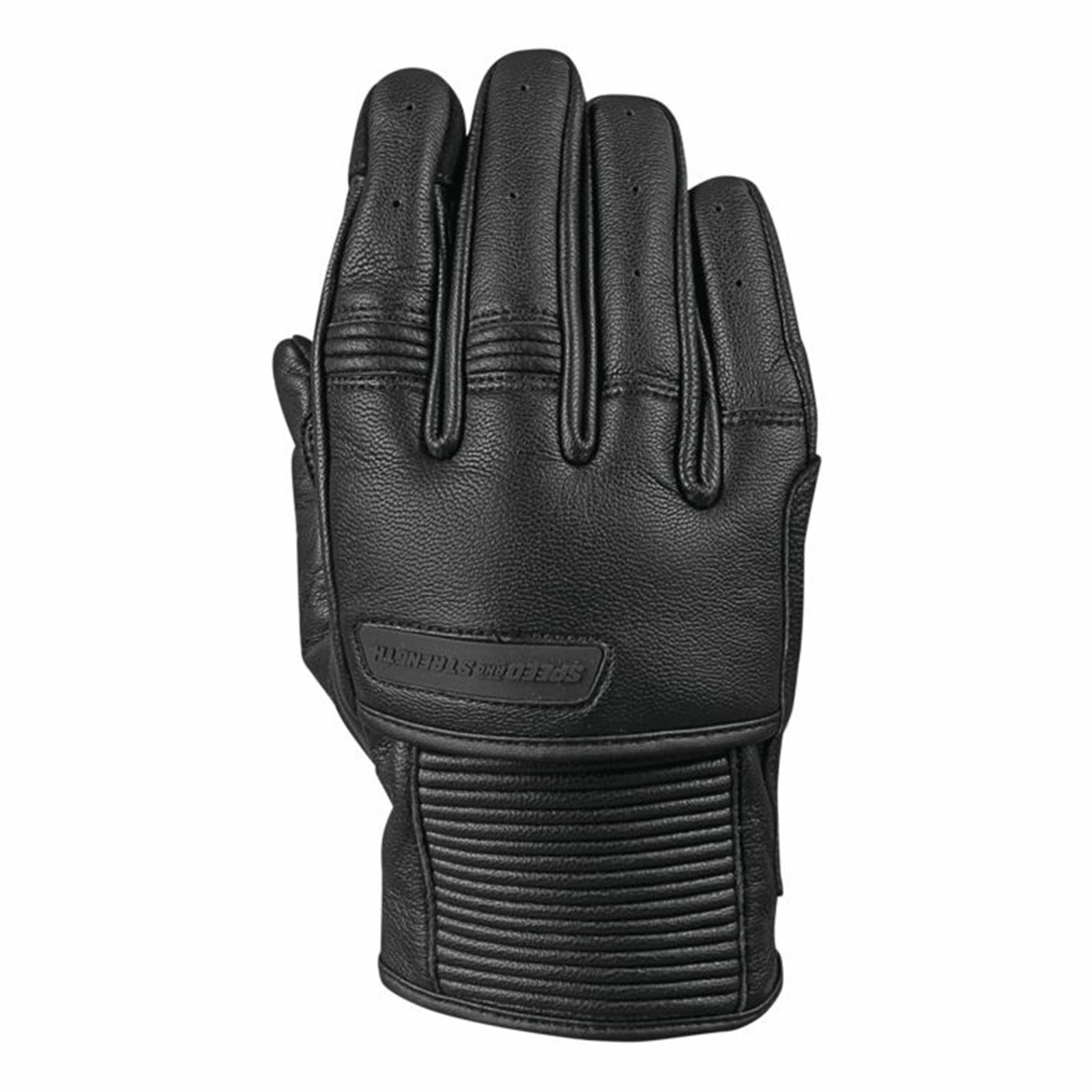 Off the Chain Leather Gloves Black - Small - Click Image to Close