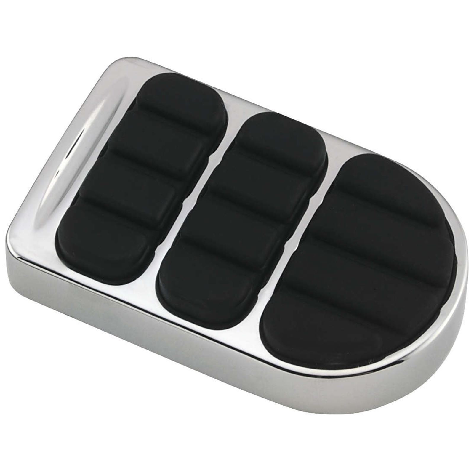 ISO Standard Brake Pedal Pad Chrome - Click Image to Close