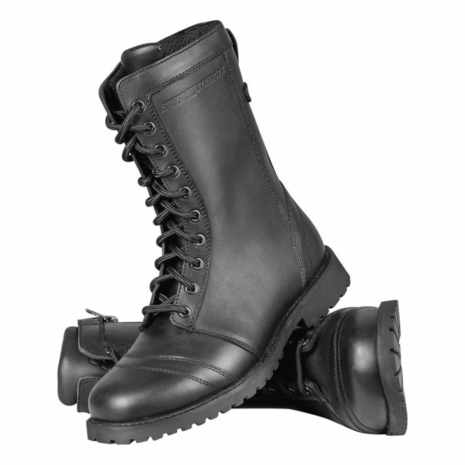 Fast Times Leather Boots Black Womens - 8 - Click Image to Close