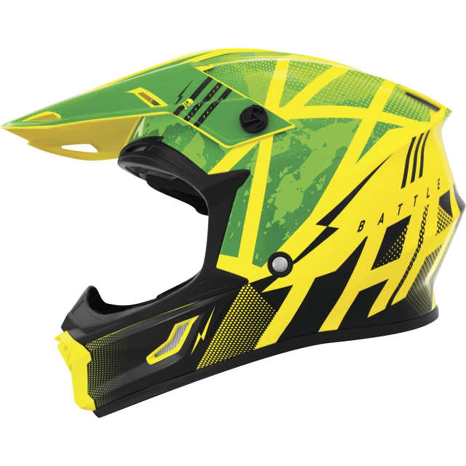 THH Helmets T710X Battle Grn/Blk Sm - Click Image to Close