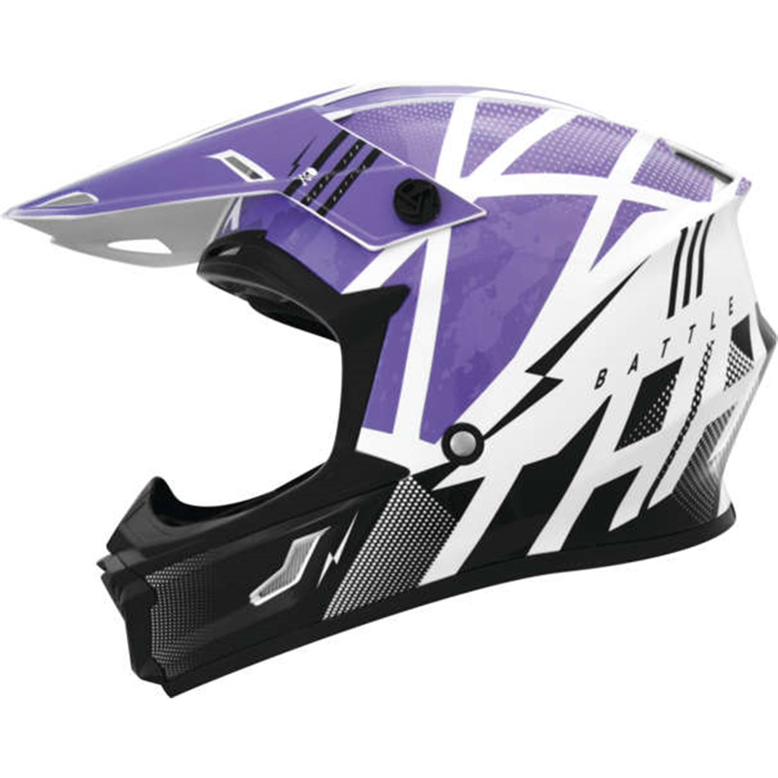 THH Helmets T710X Battle Pur/Blk 2Xl - Click Image to Close