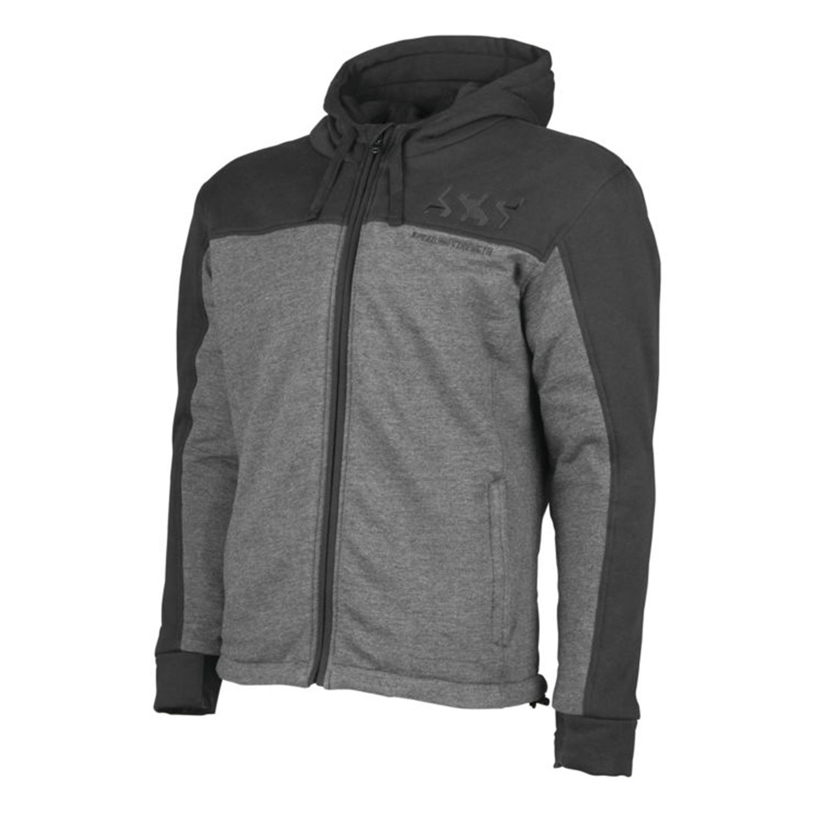 Hammer Down Armored Hoody Black/Grey - Large - Click Image to Close