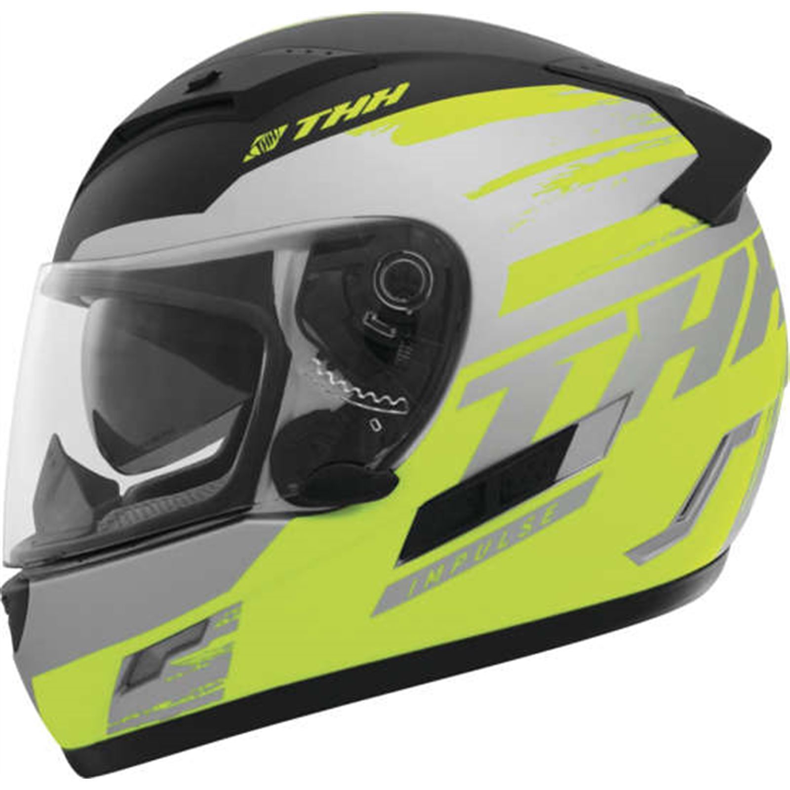 THH Helmets Ts-80 Impulse Yel/Blk L - Click Image to Close