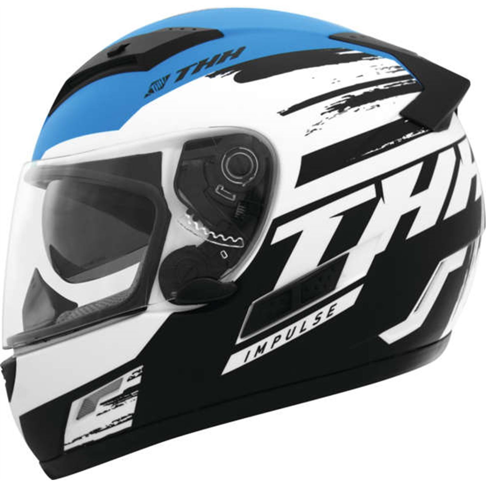 THH Helmets Ts-80 Impulse Blk/Blu S - Click Image to Close