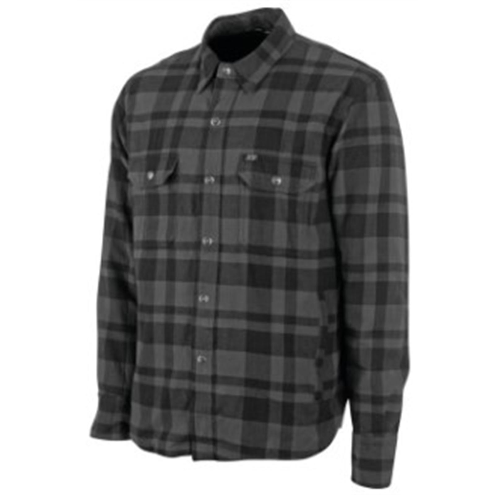 Black 9 2.0 Moto Shirt Grey - Large - Click Image to Close