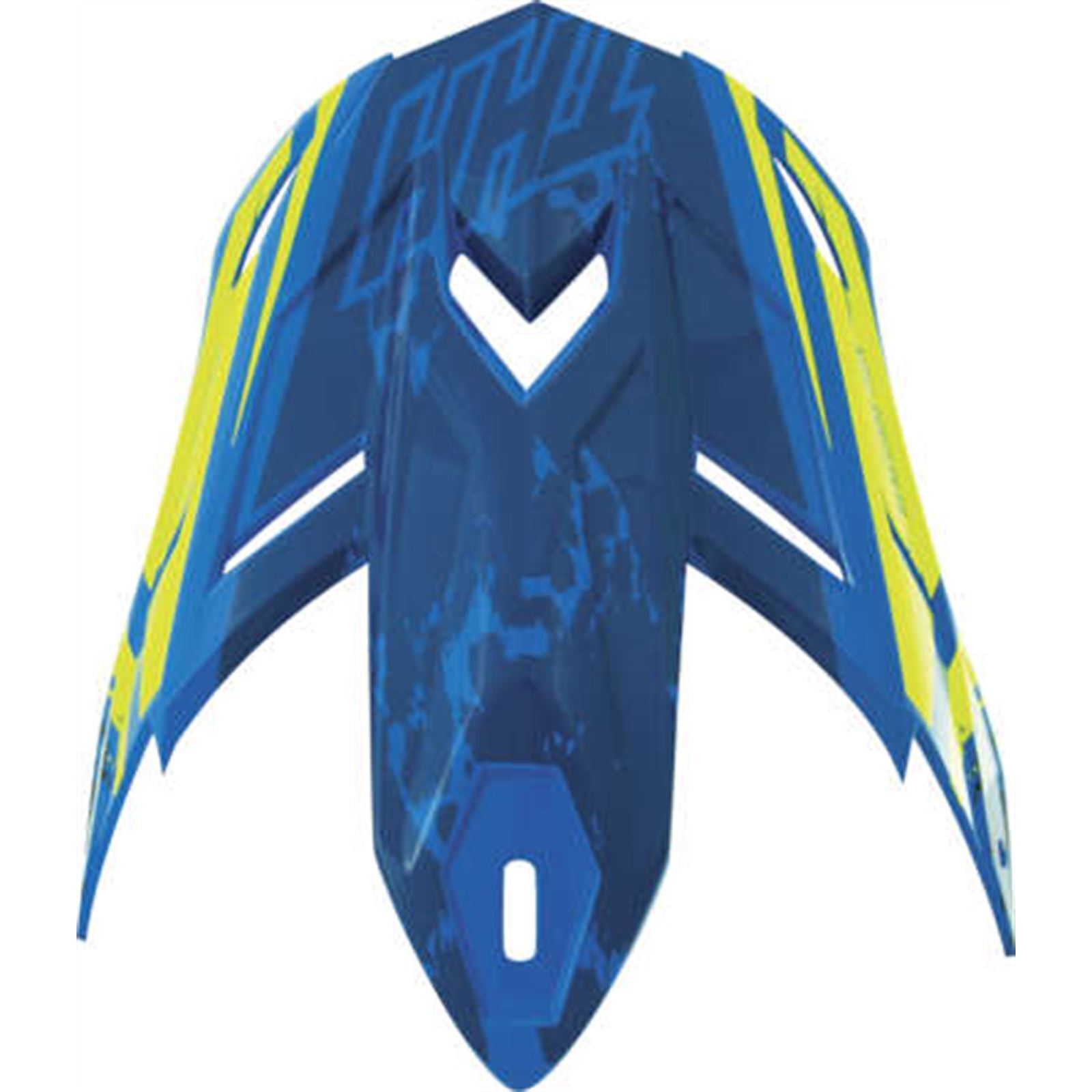 THH Helmets T710X Renegade Visor Blu/Yel - Click Image to Close