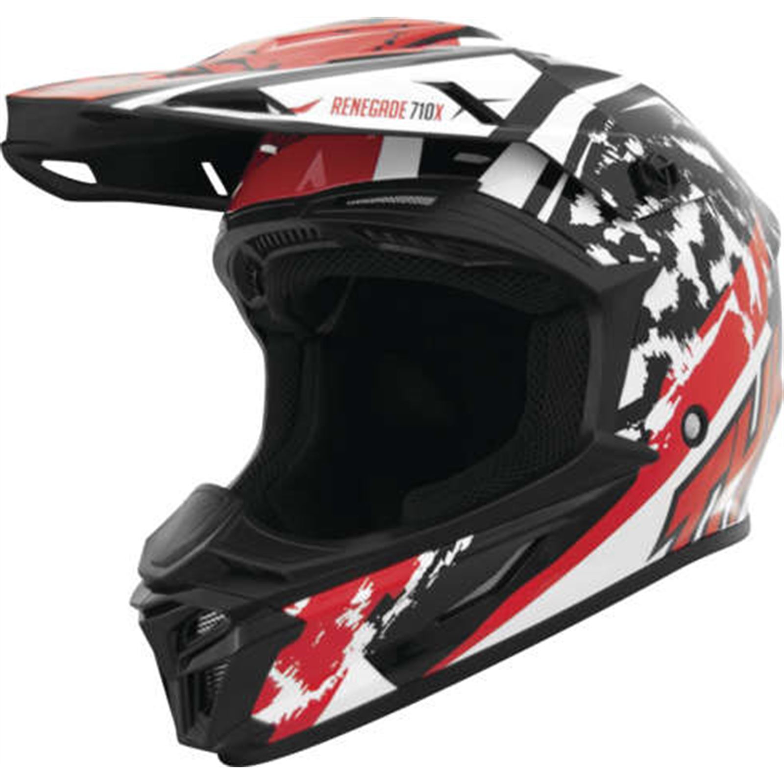 THH Helmets T710X Renegade Wt/Rd Ysm - Click Image to Close