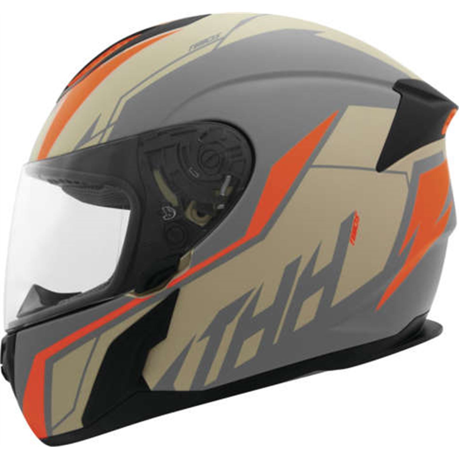 THH Helmets T810S Turbo Grey/Org Xs - Click Image to Close