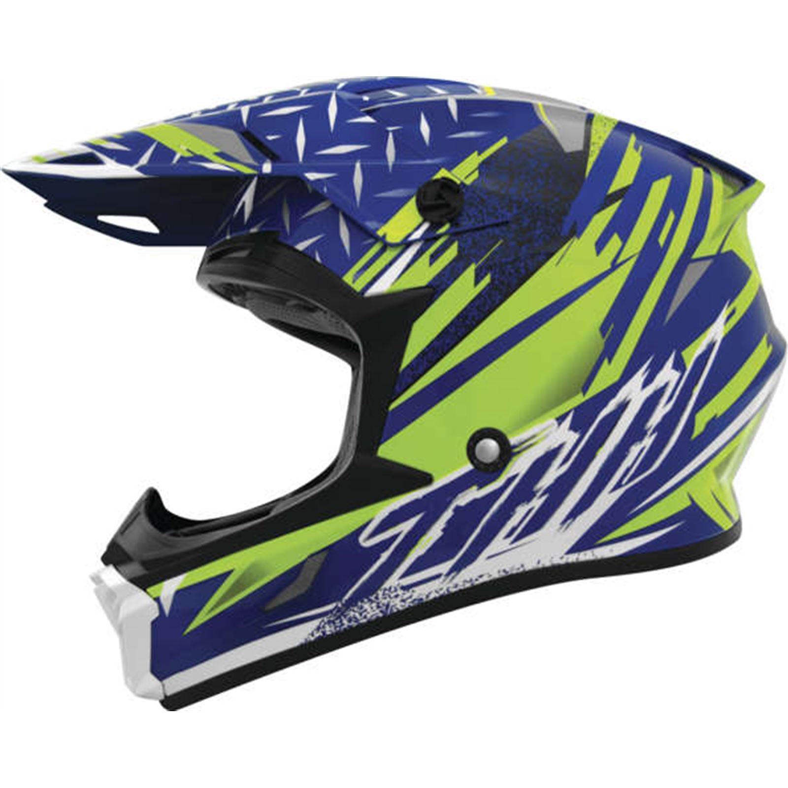 THH Helmets T710X Assault Blu/Yel Lg - Click Image to Close