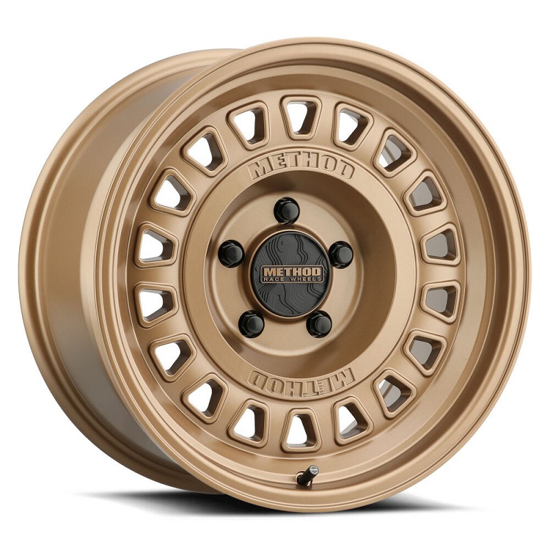 MR320 17x8.5 0mm Offset 5x5.5 BP 108mm CB 4.72in BS Method Bronze Wheel - Click Image to Close