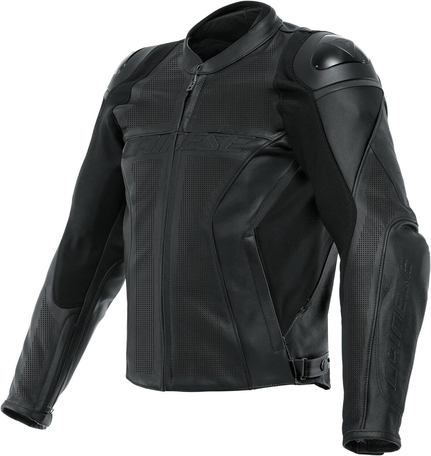 Racing 4 Perf Lthr Jkt Blk 56 - Click Image to Close