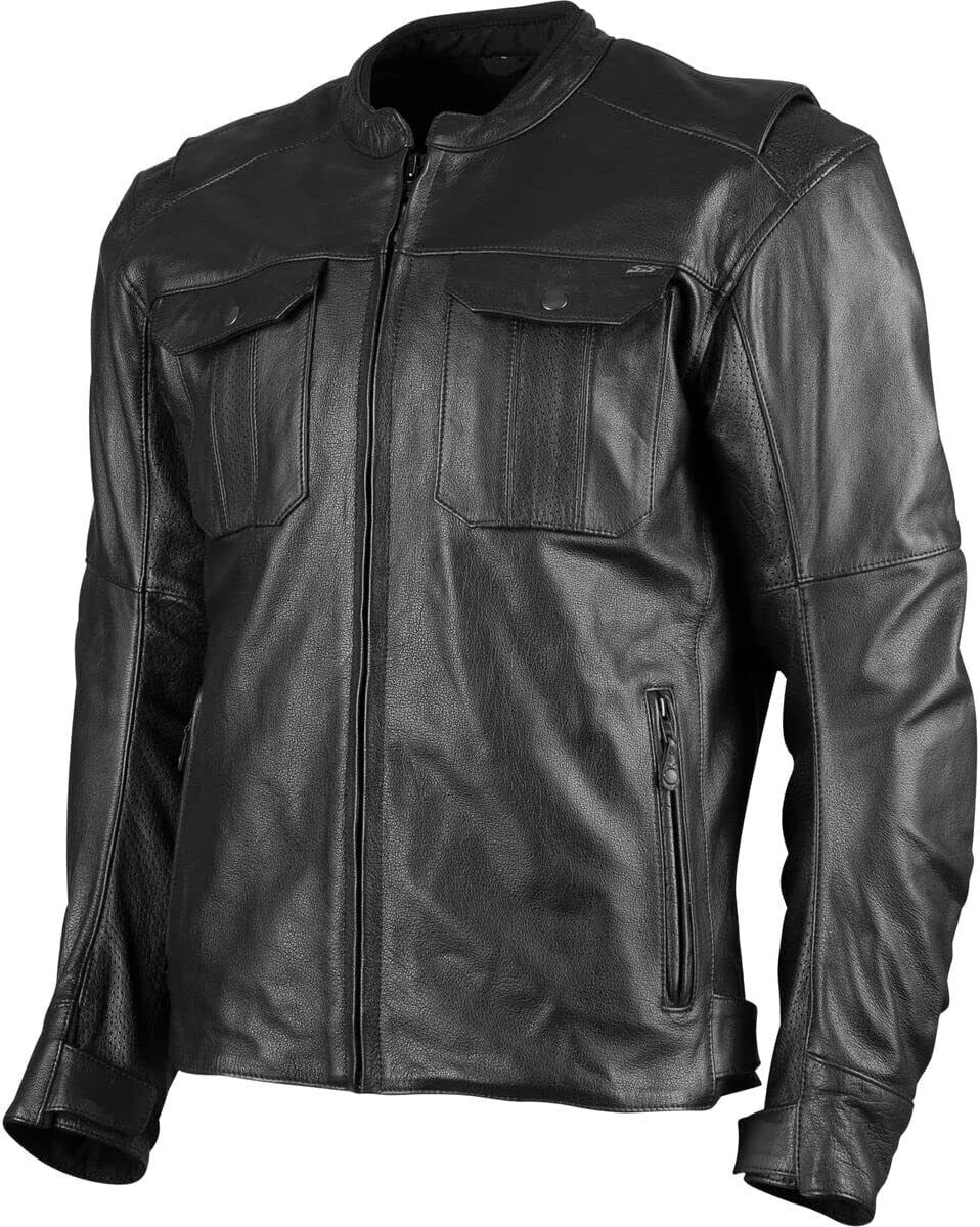 Band of Brothers Leather Jacket Black - 3XL - Click Image to Close