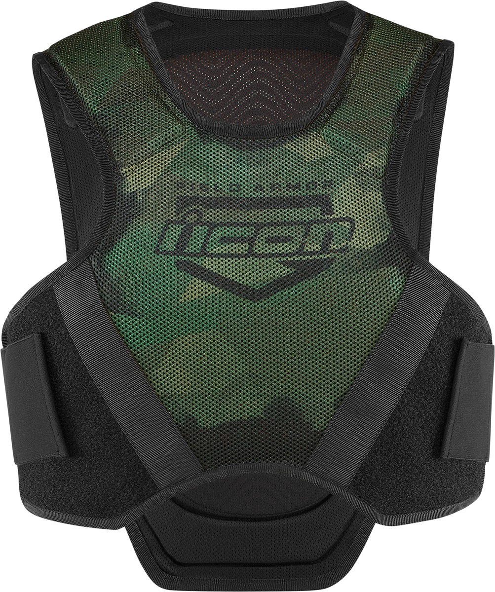 ICON Field Armor Softcore Vest XL/2XL Black/Green - Low-profile protective vest - Click Image to Close