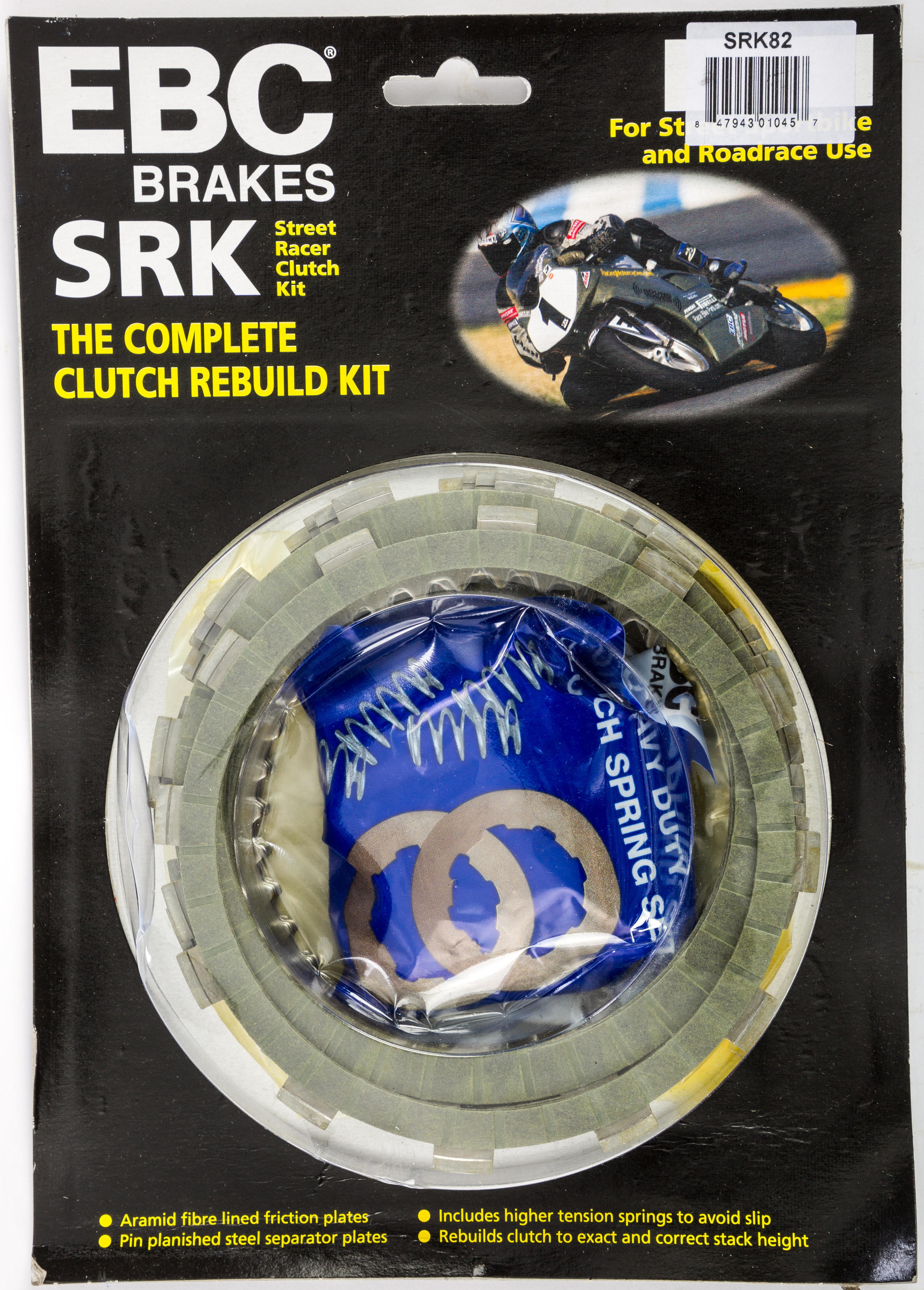 SRK Complete Clutch Kit - Aramid Fiber Friction Plates, Steels, & Springs - For 04-11 DL650, 13-15 SFV650, 03-09,17-22 SV650 - Click Image to Close