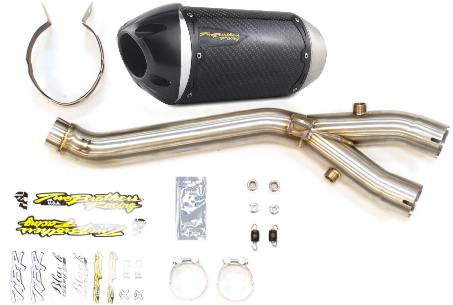 S1R Carbon Fiber 3/4 Slip On Exhaust - For 17-21 Yamaha FZ-10 & MT-10 - Click Image to Close