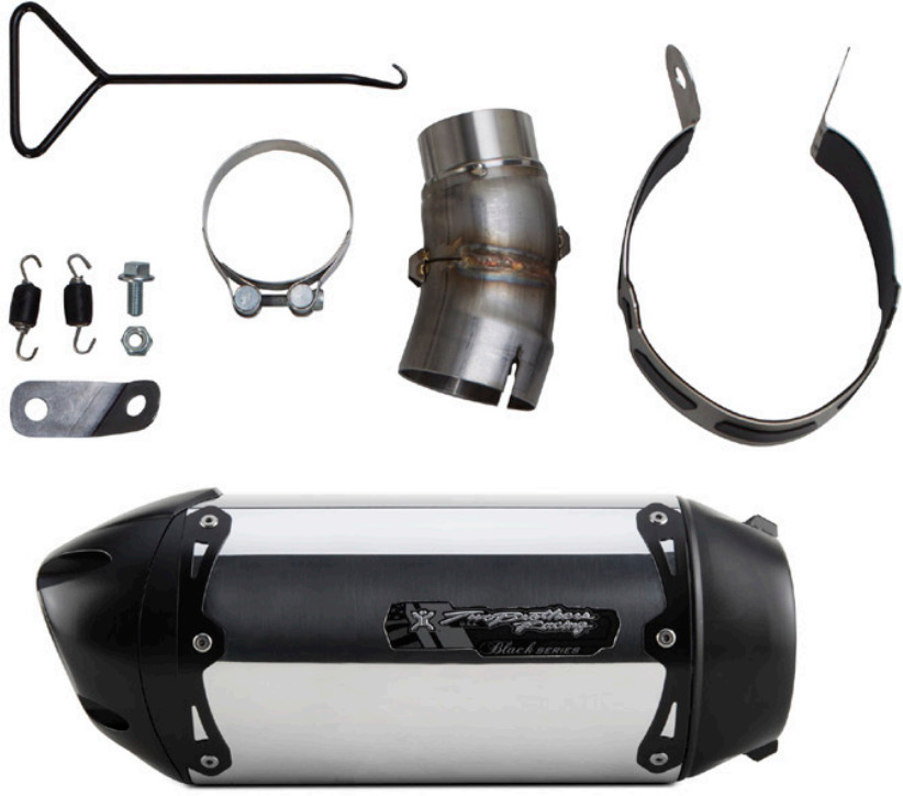 S1R "Black" Slip On Exhaust - Aluminum - For 17-19 Honda CBR1000RR - Click Image to Close