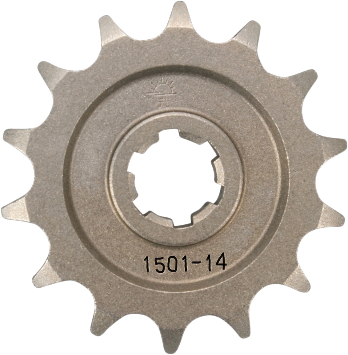 Steel Front Countershaft Sprocket - 14 Teeth 428 - For 08-24 Kawasaki KLX140 - Click Image to Close