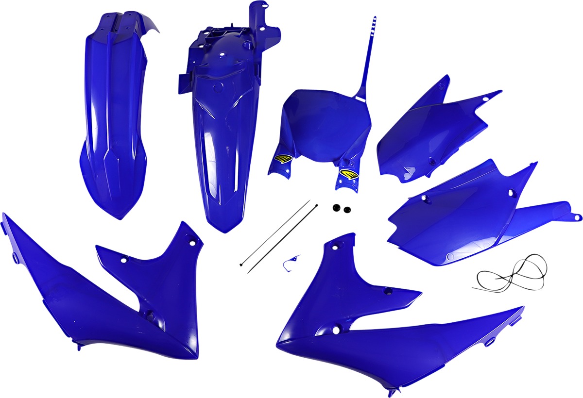 Replica Body Work Kit w/ Stadium Plate - All Blue - For 18-22 YZ450F, 19-23 YZ450FX & YZ250F, 19-23 YZ250F - Click Image to Close