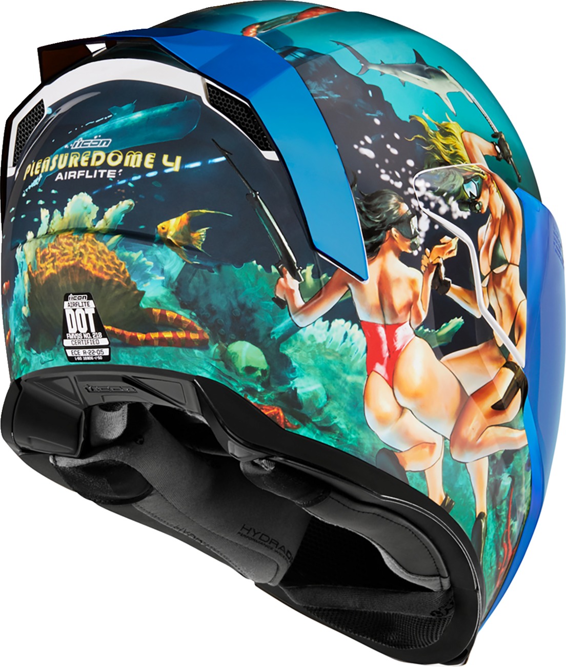 Airflite Pleasuredome4 Helmet Blue Large - Click Image to Close