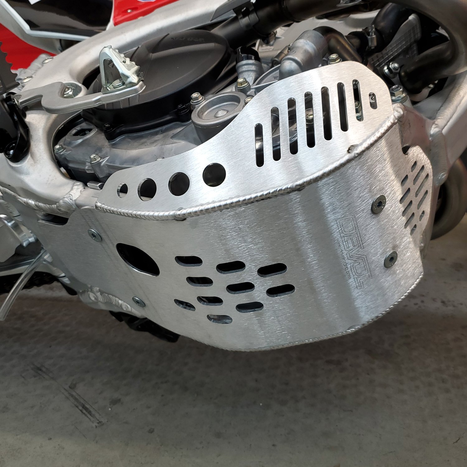 Aluminum Skid Plate - For 18-21 Honda CRF250R - Click Image to Close