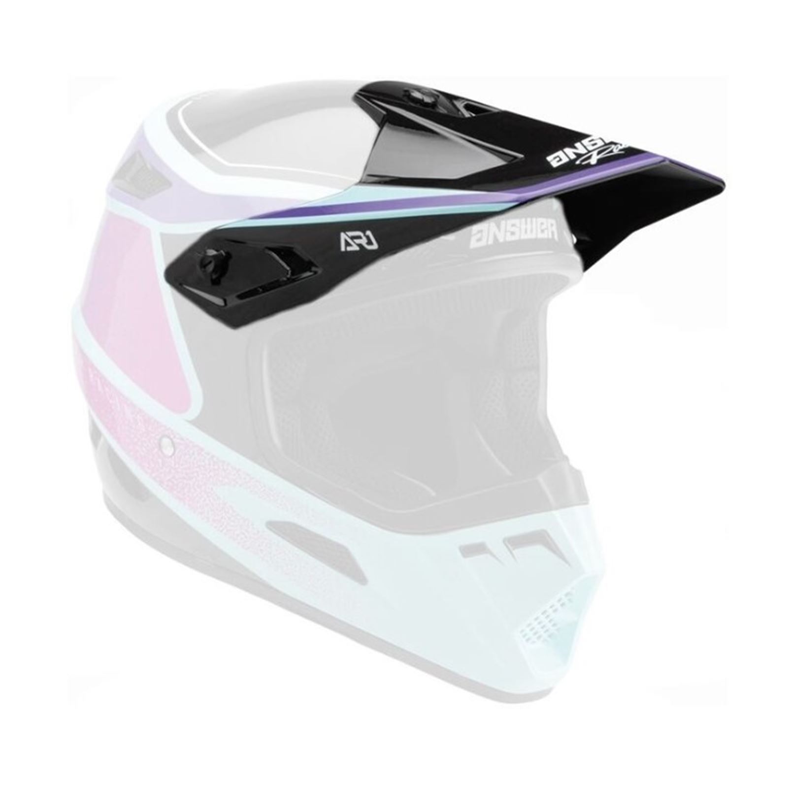 Answer AR1 Vivid Visor - Purple/Seafoam - Click Image to Close