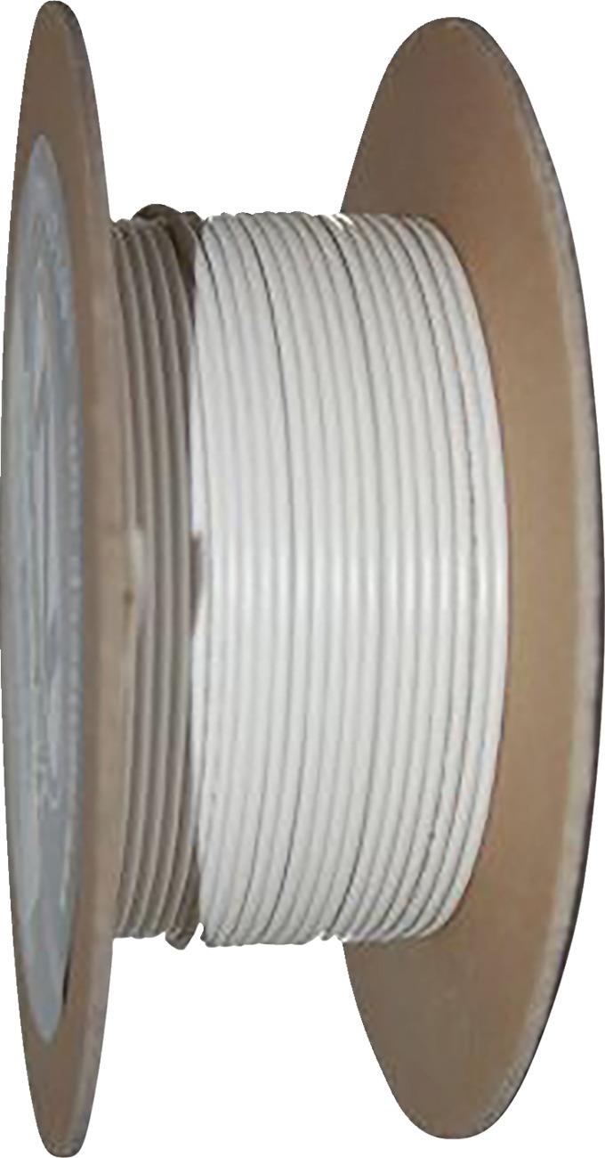 White 18 Gauge OEM Color Match Primary Wire - 100' Spool - Click Image to Close