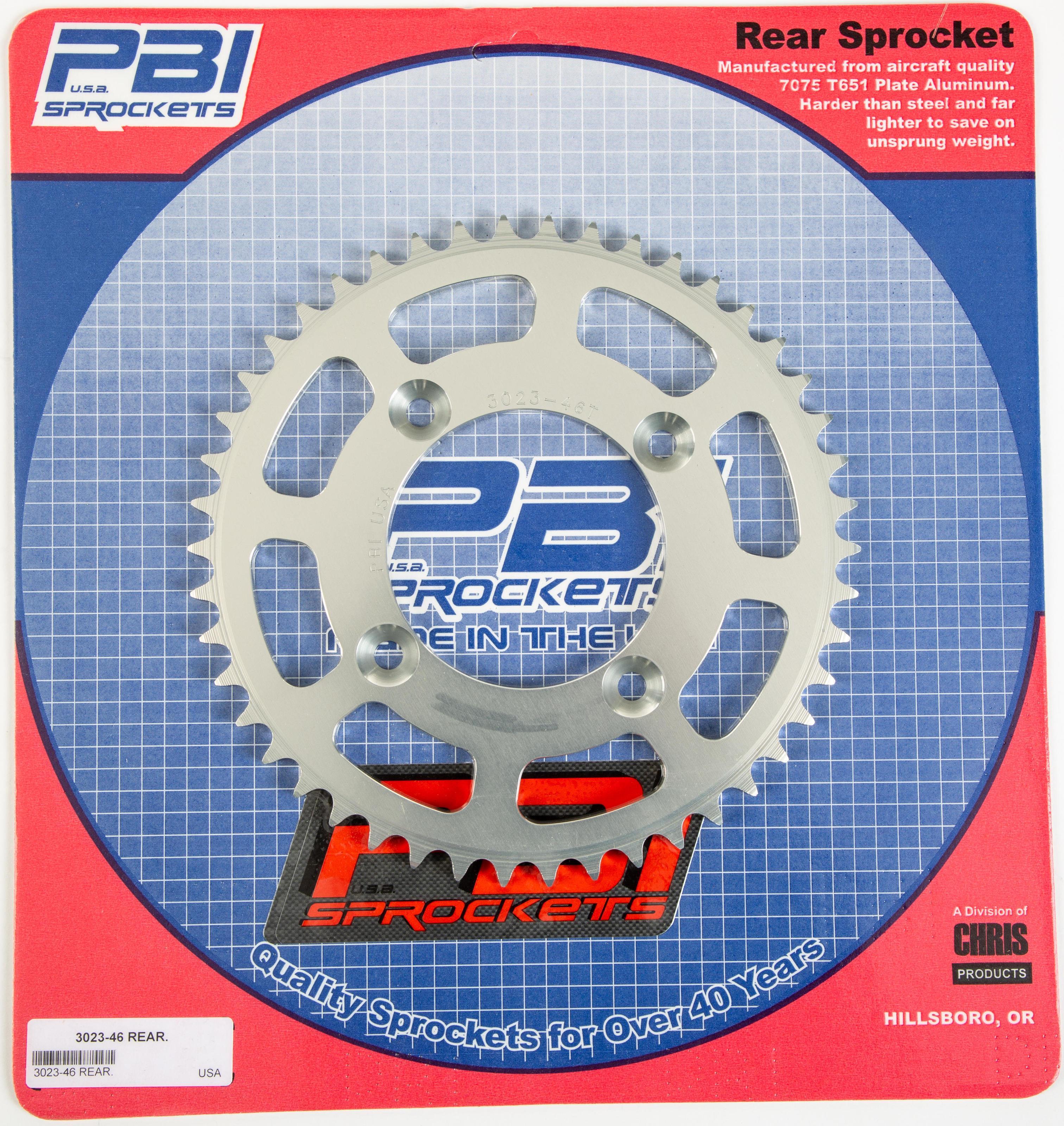 REAR SPROCKET ALUMINUM 46T-420 - Click Image to Close