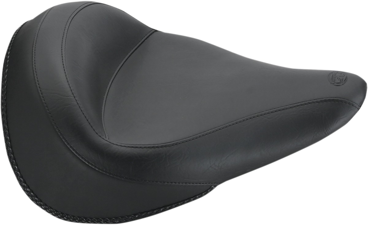 Plain Vinyl Solo Seat Black Foam - For 13-20 Yamaha XVS950 Bolt - Click Image to Close