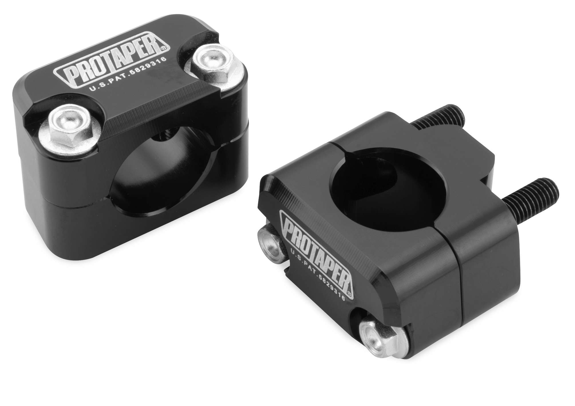 Universal Solid Adapter Mount Kit For 1-1/8" Handlebars on 7/8" Mounts - Click Image to Close