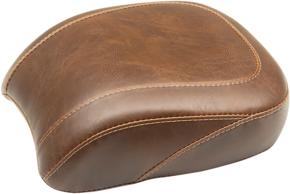 Tripper Stitched Wide Brown Pillion Pad - For 18-19 HD FLSB FXLR - Click Image to Close