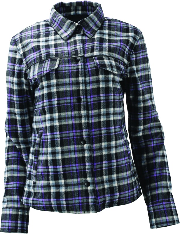 Cameo Flannel Moto Shirt Womens - Medium - Click Image to Close