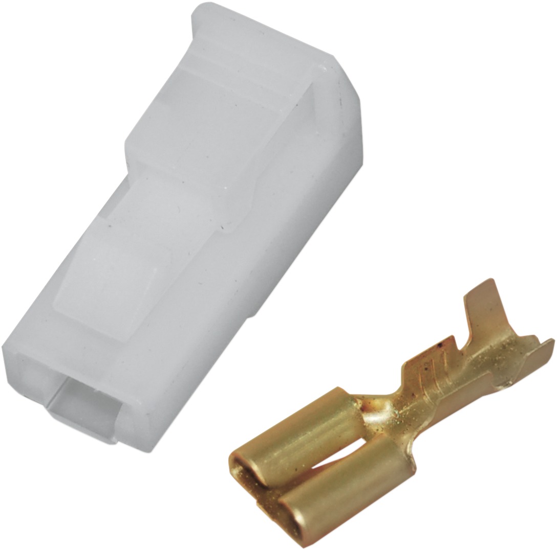 1-Position Female Connector and Terminal - 1-Pos Fem Conn & Terminal - Click Image to Close