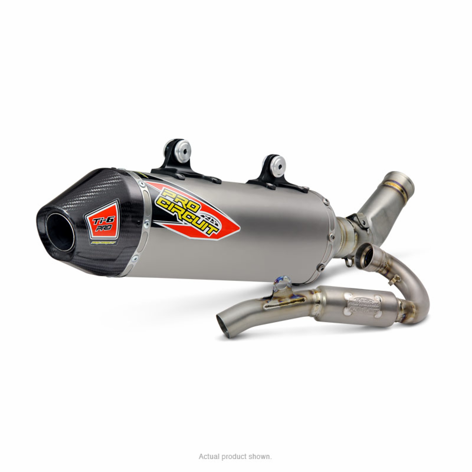 Ti-6 Pro Full Exhaust Carbon Tip - For 17-18 450 SX-F/XC-F - Click Image to Close