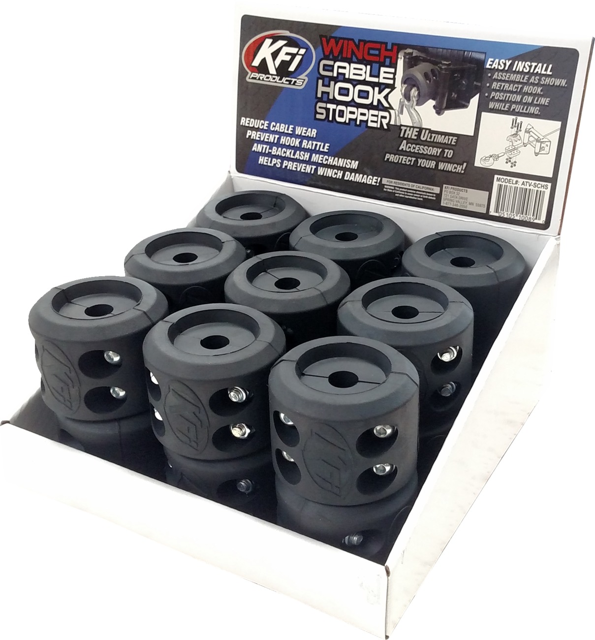 KFI Cable Hook Stopper Pk 18 - Click Image to Close