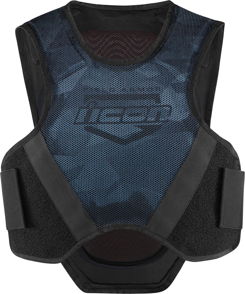 ICON Field Armor Softcore Vest 3XL/4XL Black/Blue - Low-profile protective vest - Click Image to Close