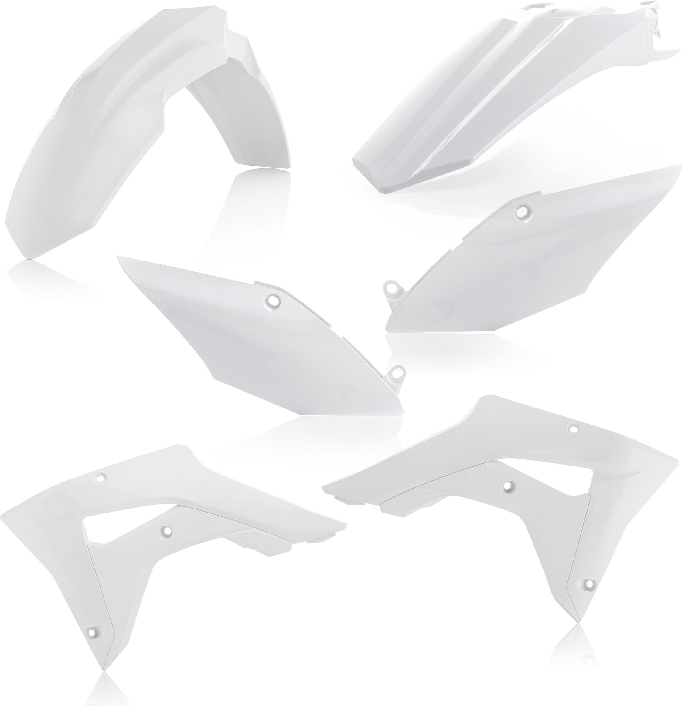 White Plastic Kit - For 17-20 Honda CRF450RX CRF250RX - Click Image to Close