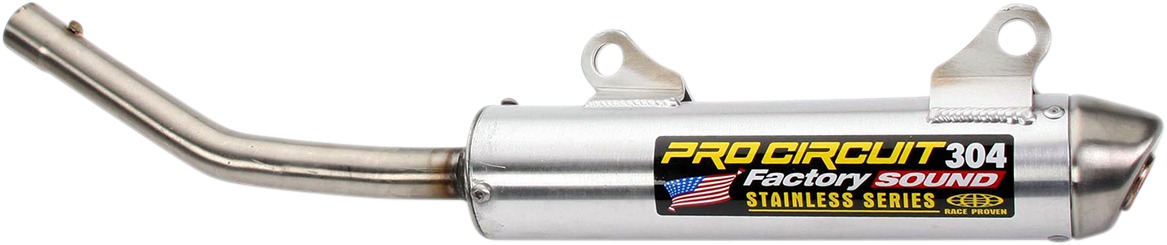 304 Aluminum Slip On Exhaust Silencer - For 97-98 Honda CR250R - Click Image to Close