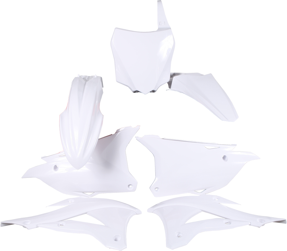 White Plastic Kit - For 14-21 Kawasaki KX85 KX100 - Click Image to Close