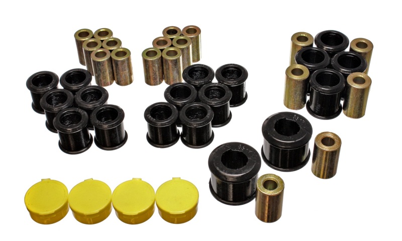 Black Rear Control Arm Bushing Set - For 90-96 Nissan 300ZX - Click Image to Close