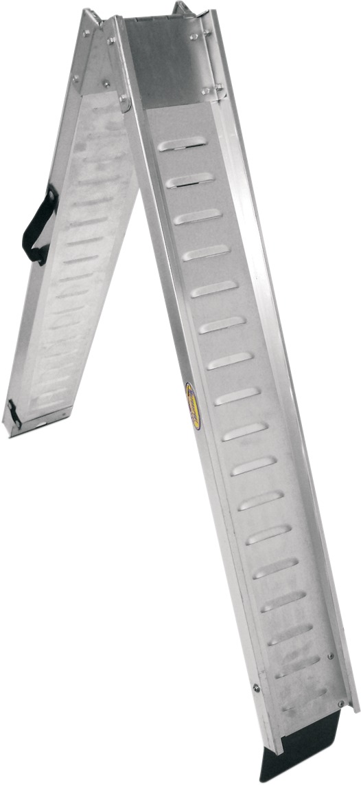 7 Foot Folding Loading Ramp - 6" Wide, Straight V-Style, 400 Lb Capacity - Click Image to Close