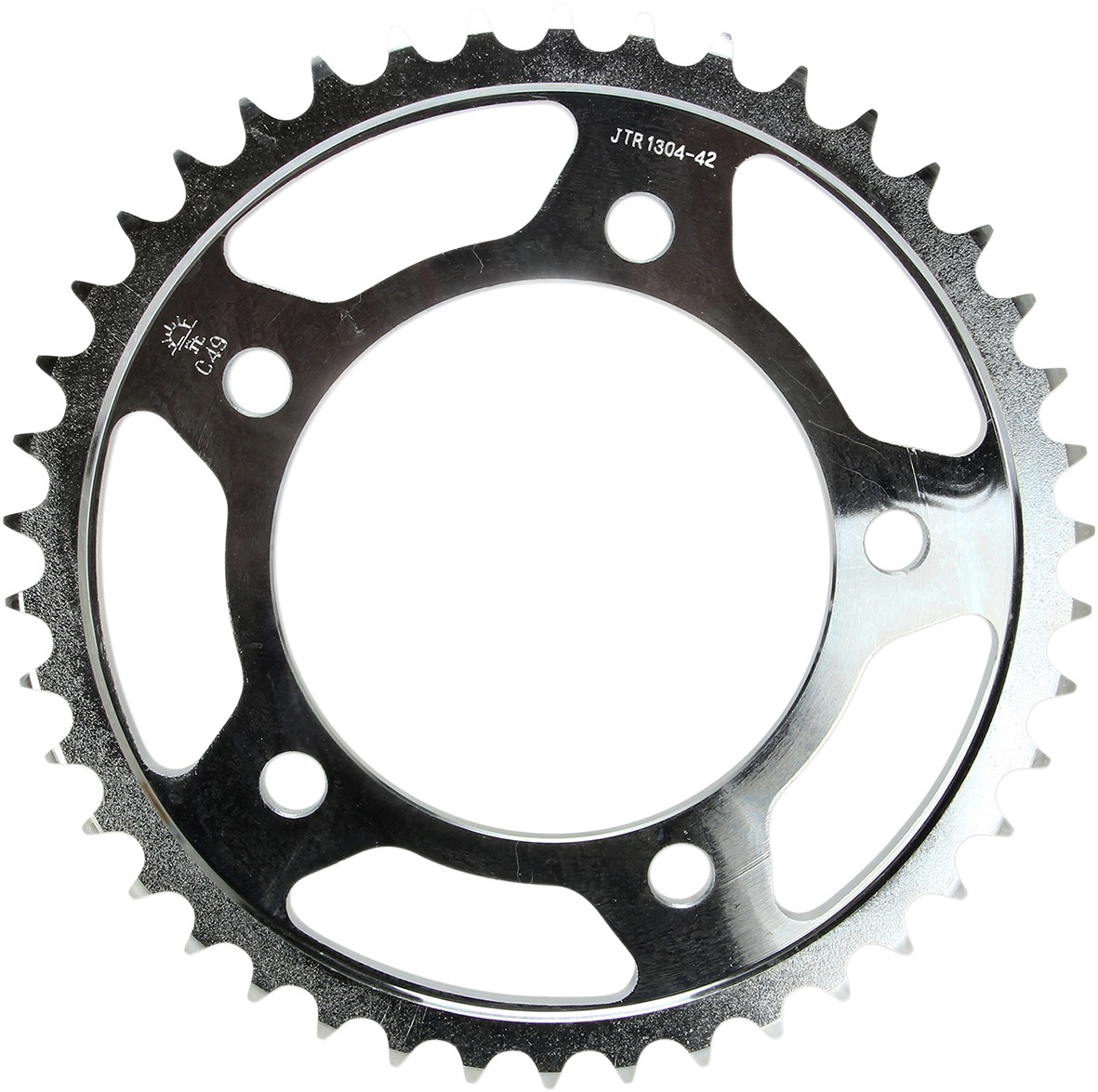 Steel Rear Sprocket - 42 Tooth 525 - For Honda CB, CBR, CBF, 750 Shadow - Click Image to Close