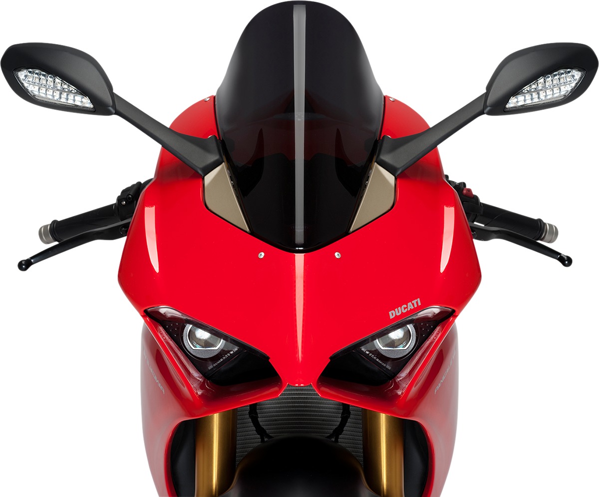 Opaque Black R-Racing Windscreen - for 18-19 Ducati Panigale V4 & 20-24 V2 - Click Image to Close