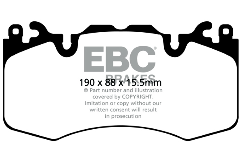 Extra Duty Front Brake Pads - For 13+ Land Rover Range Rover 3.0 Supercharged - Click Image to Close