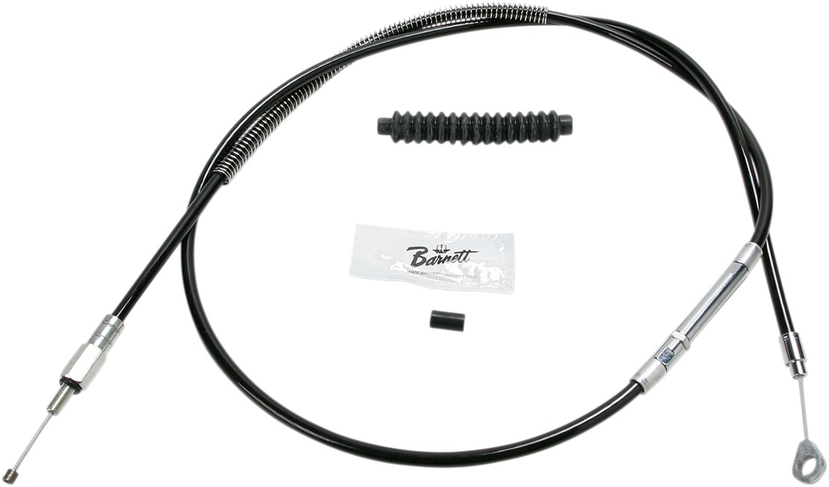 Black Vinyl Clutch Cables - Clutch Cable Blk +6 - Click Image to Close