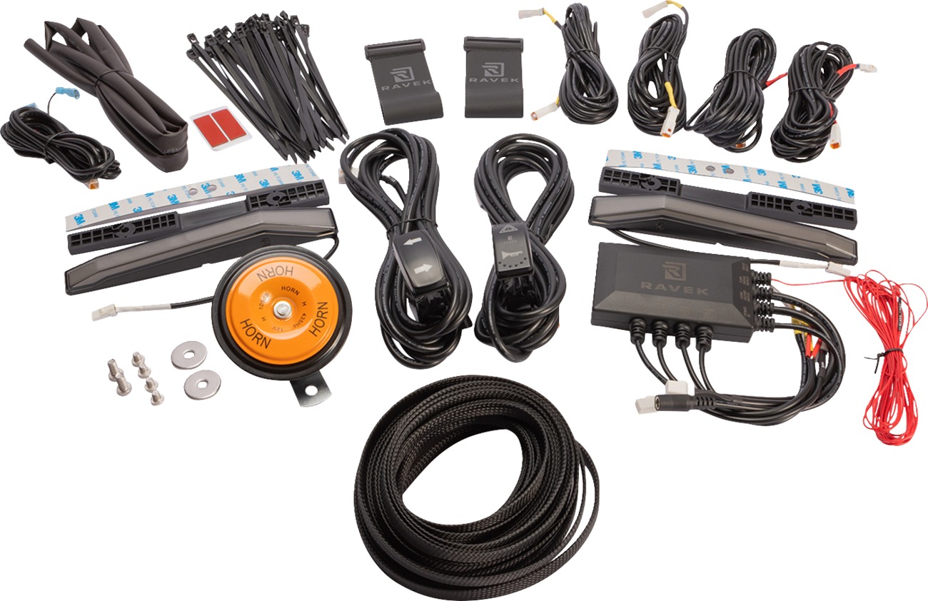 Turn Signal Kit w/White Running Lights - For 24+ Polaris RZR XP 1000 / 4 - Click Image to Close