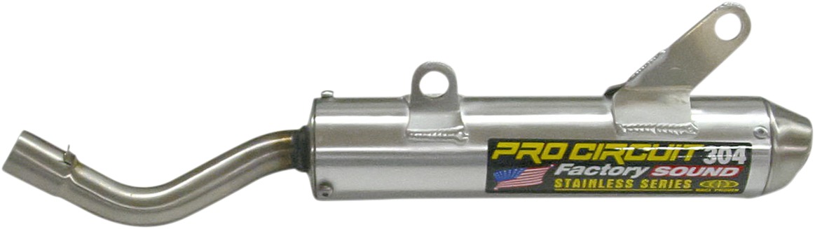 304 Aluminum Slip On Exhaust Silencer - For 04-08 Suzuki RM250 - Click Image to Close