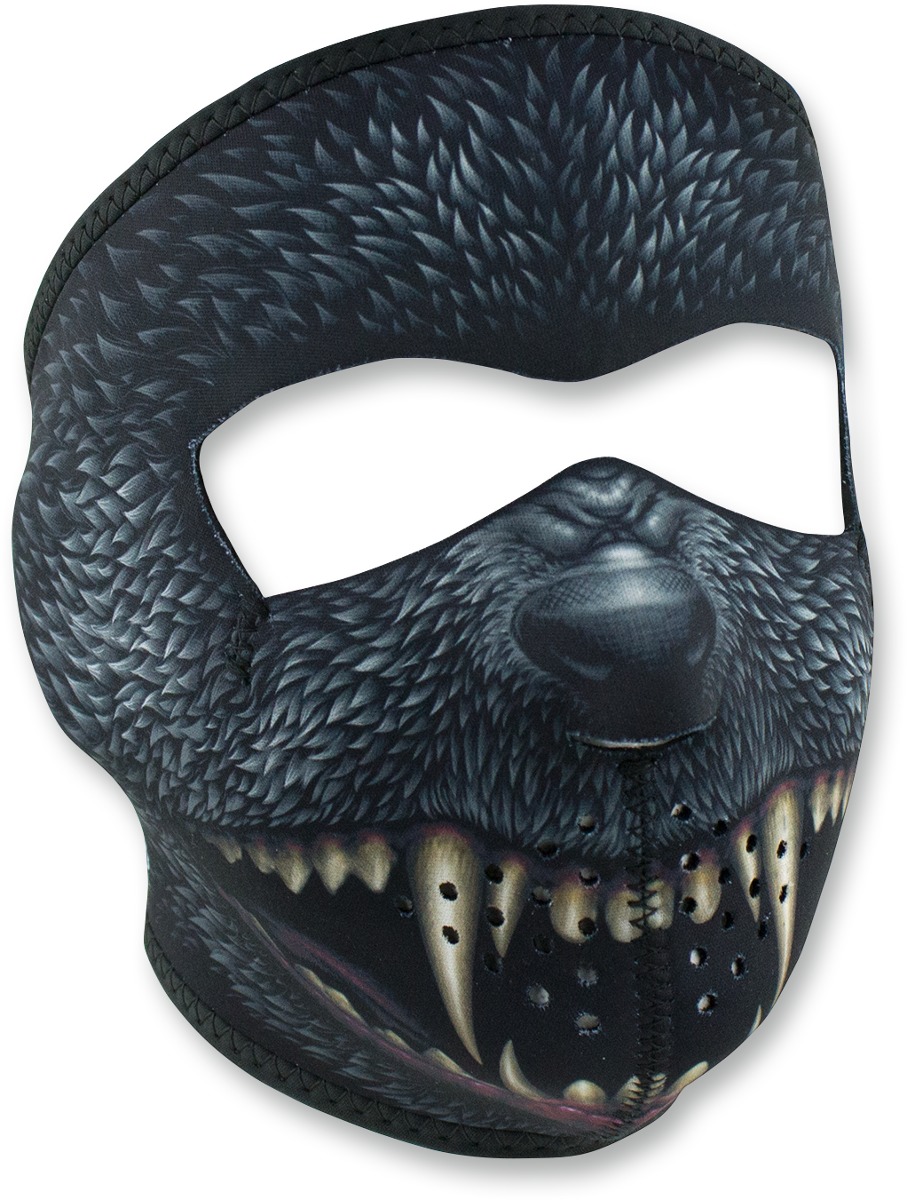 Full-Face Neoprene Mask - Neo Full Mask Silver Bullet - Click Image to Close